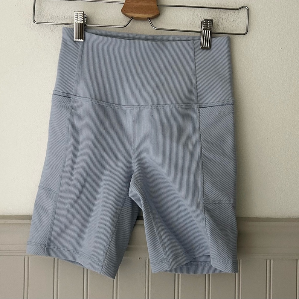 Zella XS Women's Athletic Biker Shorts in Light Blue